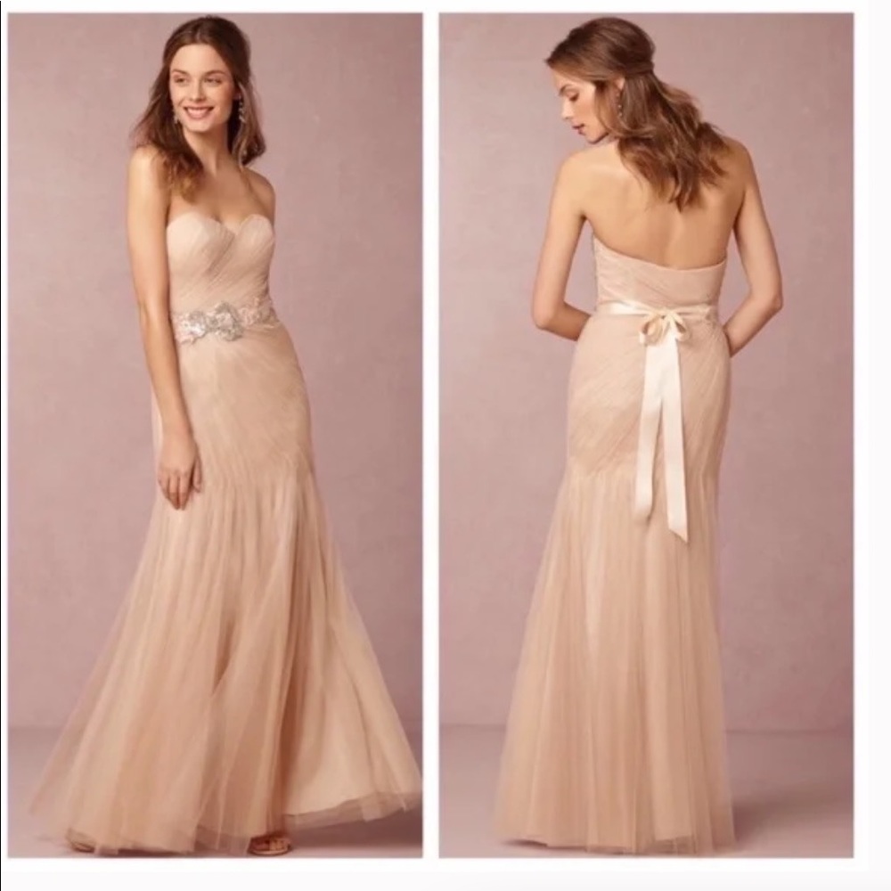 BHLDN Watters & Watters blush formal dress size 2